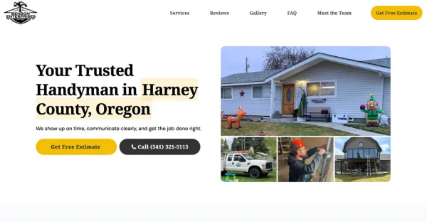 sample handyman website design